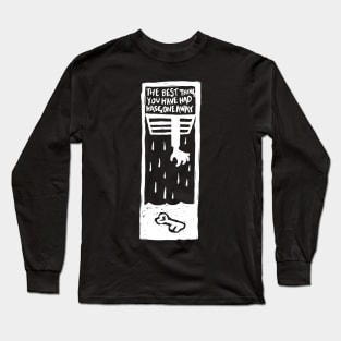 Copy of High and Dry Illustrated Lyrics Inverted Long Sleeve T-Shirt